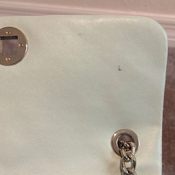 Kate Spade Natalia Smooth Quilted Leather Chain Shoulder Bag in Crystal Blue - Picture 5 of 10